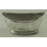 Georgian silver open salt hallmarked R&S Hennell, London, 1802. Weighs 3.25 oz approx.