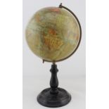 Geographia 8 inch terrestrial globe, by Geographia Ltd, 55 Fleet Street, London, circa early 20tth