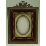 Ornate gilt metal frame, with red velvet gilt interior, frame size 195mm x 140mm approx.