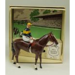 Britains Racing Colours of Famous Owners, 'Miss Dorothy Paget' (RC 64), horse & jockey, slight