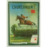 Advertising. Churchman's No2 cigarettes 'The cigarette with a pedigree'' card advertising sign,
