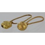 Viking circa 900 A.D. pair of Viking gold earrings 30mm 2gr