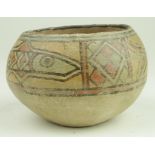 Indus Valley circa 3200-2000 B.C. terracotta bowl with painted fish motifs 110 mm