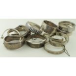 Mixed lot of h/m Silver Bangles/Torcs and Bracelets (some have minor damage) weight 460g