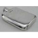 Silver hip flask, hallmarked 'J.D&S, Sheffield, 1917' (James Dixon & Sons), length 12cm, weight 128g