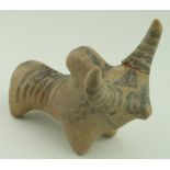 Indus Valley circa 3200-2000 B.C. terracotta zebu bull figurine 85 x21 mm