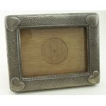 Attractive hammered finished Arts & Crafts silver mounted photograph frame hallmarked for WHH (