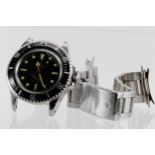 Gents Tudor "Rolex" Oyster-Prince Submariner. Ref 7928, no. 504861. On a Rolex bracelet, watch