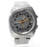 Gents stainless steel Omega Memomatic wristwatch circa 1970 (serial number 30018743), on an Omega