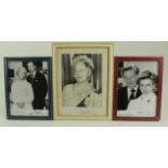 Royality interest. Three signed photographs, depicting Queen Elizabeth the Queen Mother; Duke &