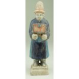 Chinese Ming dyansty circa 1368–1644 A.D. attendant figurine