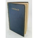Barrie (J. M.). Courage, published Hodder and Stoughton, 1922, dedicated and signed by the author to