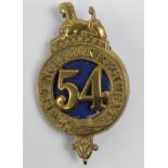 West Norfolk Regiment 54th Foot, Glengarry badge (ex Bill Foster collection)