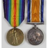 BWM & Victory medals to 4204 Pte W Thornley Cheshire Reg and RE