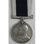 Naval LSGC Edward VII named 155995 W.M Neiass. A.B. HMS Vivid. Awarded DSM for Gallipoli April