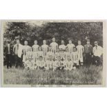 Brighton & Hove Albion FC 1904-5 b/w Team postcard, postmarked 30/Nov/1904