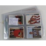 Chix, Famous Footballers (series of 50) part set 40/50 + 23 odd cards, in pages mainly VG, cat value