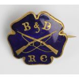 B&DRC (Balerno (possibly) & District Rifle Club) WW1 VTC type badge - Maker - Wilson & Shapp,