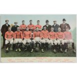 Bristol City FC colour team postcard, from the B B London Series