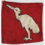 Cloth Badge: 404th EAST BENGAL Lines Of Communication Area WW2 embroidered cloth formation sign