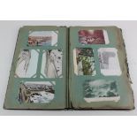 Original collection in green distressed album, actresses noted (approx 140 cards)