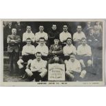 Hereford United FC 1937-38 team photo RP 'Famous Autographed Football Arsenal Wolves Aston Villa