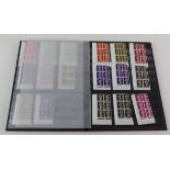 GB - red stockbook of Controls & Cylinder blocks to pre decimal QE2 singles, pairs, and blocks.