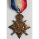 1915 Star to 51100 Pte. John Kilbride 1/5 Bn. R. Lanc. R. Awarded Military Medal. MM L/Gaz: 26.4.17.