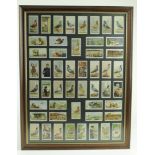Ogdens, Racing Pigeons set 1931 cat £200, loose in glazed frame. P-VG (Buyer collects)