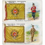 Taddy, complete set, Territorial Regiments, in large page, mainly VG cat value £675