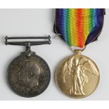 BWM & Victory Medal to M.Z.1709 S Ince SIG RNVR. With copied research, born Warrington. (2)