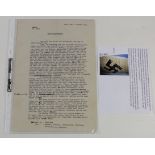 German WW2 letter relating to Germanys highest scoring night fighter pilot Heinz-Wolfgang