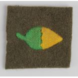 Cloth Badge: 36th INDEPENDENT INFANTRY BRIGADE WW2 embroidered felt formation sign badge in