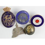 Badges (5) - War related badges includes a Campaigners Corps badge etc.