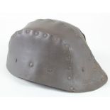 British Tank Driver / Crew leather protective helmet, age wear, GC