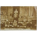 Bolton Wanderers AFC 1904-5 Team postcard RP by R W Lord