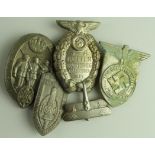 German WW2 pre war and wartime SA & Party type badges