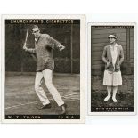 Churchman, complete sets in pages, Lawn Tennis (standard & L size), mainly VF or better cat value £