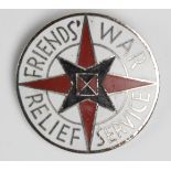 Badge - WW2 Home Front - Quakers related - Friends War Relief Service badge (possibly Chinese).