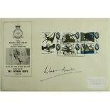 Douglas Bader hand signed 1965 RAF Biggin Hill Cover