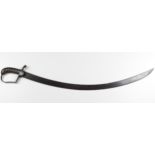 Sword: 1796 Pattern Light Cavalry sword. Wirebound wooden grip. Iron stirrup hilt. Half moon