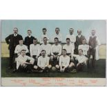 Preston North End colour Team postcard, part of the B B London Series c1906/7