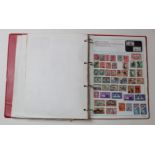 Album SG Worldex with somewhat untidy collection GB and Commonwealth stamps to approx 1985, better