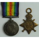 1915 Star and BWM to 06317 Pte H F Chamberlain AOC. (2)