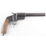 Flare Pistol: A very good Imperial German Hebel signal pistol with regimental markings to 'B.R.J.