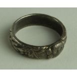 German SS Honour ring, named to E.Gregor ? 24.4.1940, H. Himmler service wear. VF
