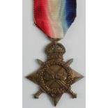1915 Star to 1386 Pte/Sgt. Williams Nugent MM 1/5 Liverpool Regt. (recommended for DCM), MM: L/