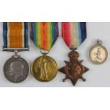 1914 trio to MI/07570 Pte F J Field ASC. (3)