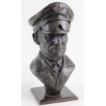 German WW2 interest a statue of Rommel, a modern Limited edition 33/350 shows the famous Desert