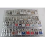 Gallaher, complete sets in pages, Famous Footballers (brown back & green back), F - VF, cat value £